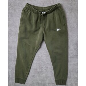 Nike Sportswear Club Fleece Sweatpants Joggers Mens Large Green Activewear Gym